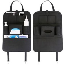 2pcs Back Seat Storage Bag Car Backseat Hanging Organizer 7 Pockets For Taxi Cab