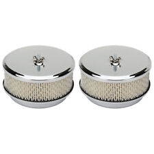 Chrome Air Cleaner 2 Barrel Carb 6-38 Inch - 2 Pack