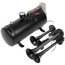 Train Horn Kit With 150 Psi Air Compressor 150db 4 Trumpet For Car Truck Train