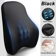 Memory Foam Bump Lumbar Car Office Home Chair Black Waist Lumbar Back Support