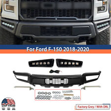 For 2018-20 Ford F150 F-150 Steel Grey Front Bumper Assembly Wled Raptor Style