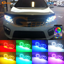 For Kia Sorento Ii Xm 2010 - Multi Color Rgb Led Angel Eyes Kit Bluetooth App