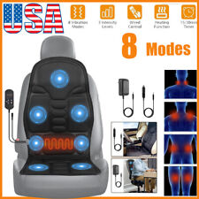 8 Mode Massage Seat Cushion Car Home Chair Seat Back Neck Heated Pain Relief Mat