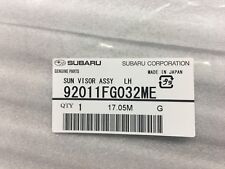 Genuine 08-11 Subaru Impreza 08-14 Wrx Sti Driver Left Sun Visor 92011fg032me Lh