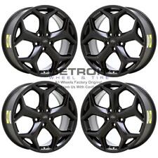 18 Ford Focus Satin Black Wheels Rims Factory Oem 3905 2013-2018 Set