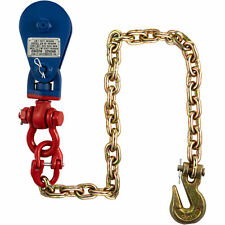 Vevor 2ton 3 Snatch Block With Chain Rigging Sheave Block 38 Tow Lift Cable