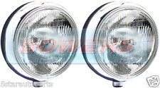 2x 9 Cibie Super Oscar Replica Spotlights Spotlamps H3 Stainless Steel Chrome