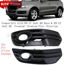 New Pair Of Front Bumper Fog Light Covers Grille Bezel For Audi Q5 2009-2012 Us