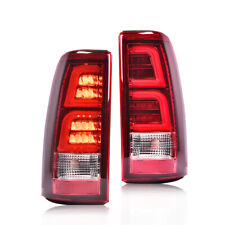 Fit For 99-02 Chevy Silverado 150099-06 Gmc Sierra Led Tube Tail Lights Red