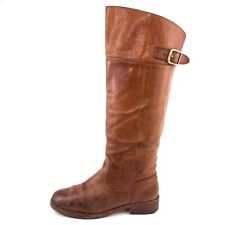Coach Joele Tall Riding Boots Womens Size 6.5b Brown Leather Knee High Pull On