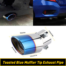 2.5 Car Auto Exhaust Pipe Tip Tail Throat Muffler Stainless Steel Parts Oxilam