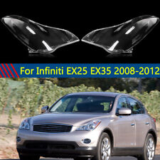 Fit Infiniti Ex25 Ex35 2008-2012 Pair Clear Headlight Headlamp Lens Cover Shell