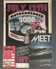 Signed Poster Ducati Vintage Club Giuliano Maoggi 2008 Motogiro America Monterey