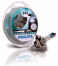 Philips H4 X-treme Vision 100 Headlight Bulbs 12v6055w Pack Of 2