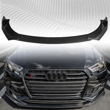 For Audi A4 A5 A6 A7 S4 S5 Front Bumper Lip Spoiler Splitter Carbon Fiber Look