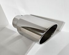 6in Out Diesel Truck Exhaust Tip 4in Inlet 13in Long Mirror-polished Stainless