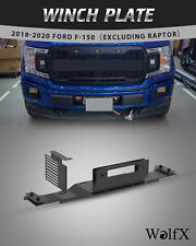 Steel Built-in Winch Plate Kit For 2018-2023 Ford F150 Modular Front Bumper Part