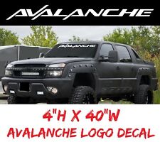 Avalanche Windshield Truck Window Decal Sticker Chevy Chevrolet Tailgate Usa