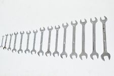 Large Snap-on 15 Piece 15 Offset 14 - 1 14 Double Dual Open End Wrench Set