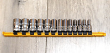 Gearwrench 13 Piece 14 Drive 6 Point Mid Length Socket Set Metric 80304s-06