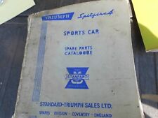 Triumph Spitfire Mk.1 Mk.11 Factory Parts Manual