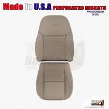 1999 To 2004 Ford Mustang Gt Front Passenger Bottom Top Leather Seat Cover Tan