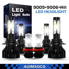 For Honda Civic 2006-2015 Hilo Beam Fog Light Led Headlight Bulbs Combo Kit
