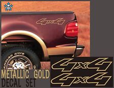 4x4 Truck Bed Decals Gold Set For Ford F-150 Super Duty And Ranger