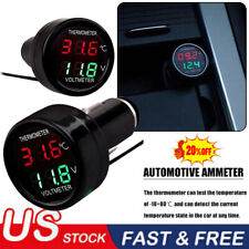 12v 24v Digital Led Auto Car Cigarette Lighter Volt Voltage Gauge Meter Monitor