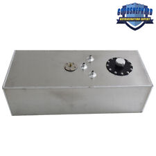 Aluminum 15 Gallon57l Racingdrift Fuel Cell Gas Tank Cap Level Sender Silver