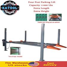 4-post Lift 2 Rolling Jacks 1 Caster 2drip Tray Shipping Four Post Lift