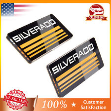2 For Chevy Silverado Emblems 1988-1998 Side Bodycab Pickup Truck Badges Symbol