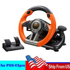 Pxn V3 Pro Racing Car Gaming Steering Wheel W Pedals For Ps4 Ps3 Pc Xbox Switch