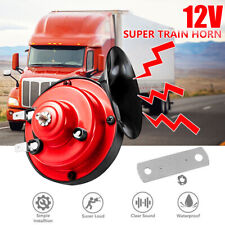12v Red Super Loud Train Horn Waterproof For Motorcycle Car Truck Suv Boat