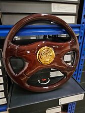Raptor 16 Dark Walnut Wood Steering Wheel - Gold