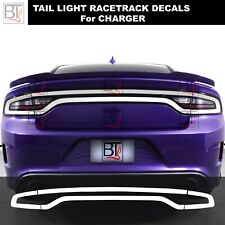 For Charger Race Track Tail Light Rear White Vinyl Decal Tint Overlays Smoke