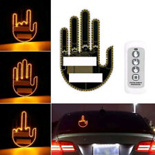 Universal Car Parts Rear Window Light Middle Finger Gesture Light Kit W Remote