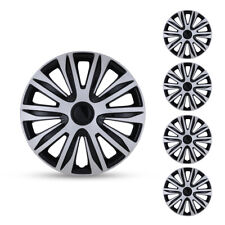 141516 Set Of 4 Black Lacquer Wheel Covers Snap On Hub Caps Tiresteel Rim