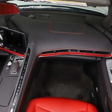 Car Dashboard Trim Decorative Red Carbon Kit Strip For Corvette C8 Z51 2020-2023