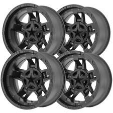 4 Xd Series Xd827 Rockstar 3 17x9 5x4.55x5 -12mm Matte Black Wheels Rims