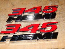 2x Oem Red 345 Emblems 345 Side Fender Badge 3d For 345 Emblem N Genuine