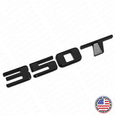 For Cadillac Ct4 Ct5 Xt4 Xt5 Rear Turnk 350 T Nameplate Badge Emblem Gloss Black