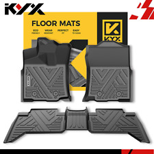 Kyx Floor Mats Liners Tpe For 2018-2023 Toyota Tacoma Double Cab All Season