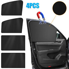 4pcs Magnetic Car Side Window Sun Shade Cover Shield Uv Protection Front Rear
