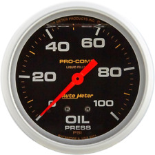 Autometer 5421 Pro-comp Oil Pressure Gauge 2-58 In. Mechanical 100 Psi