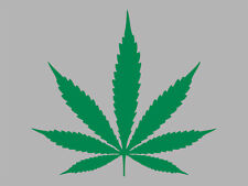 Marijuana Leaf Weed Sticker Cannabis Pot Smoke Ganja Thc 420 Vinyl Car Decal