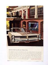 1964 Pontiac Bonneville Hardtop 2 Door Print Ad