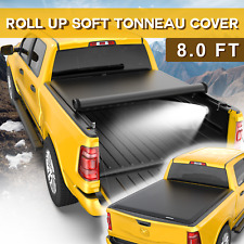 8ft Roll Up Tonneau Cover Truck Bed For 2007-2013 Silverado Sierra 2500hd 3500hd