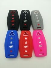 Silicone Fob Remote Key Cover For 2021 2022 2023 Mitsubishi Outlander 4buttons