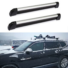 Ski Rack For Cross Bar Car Universal Ski Board Carrier Holder Wkey Anti Theft